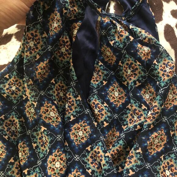 Sienna Sky Blue & Orange Floral Dress - Picture 4 of 5